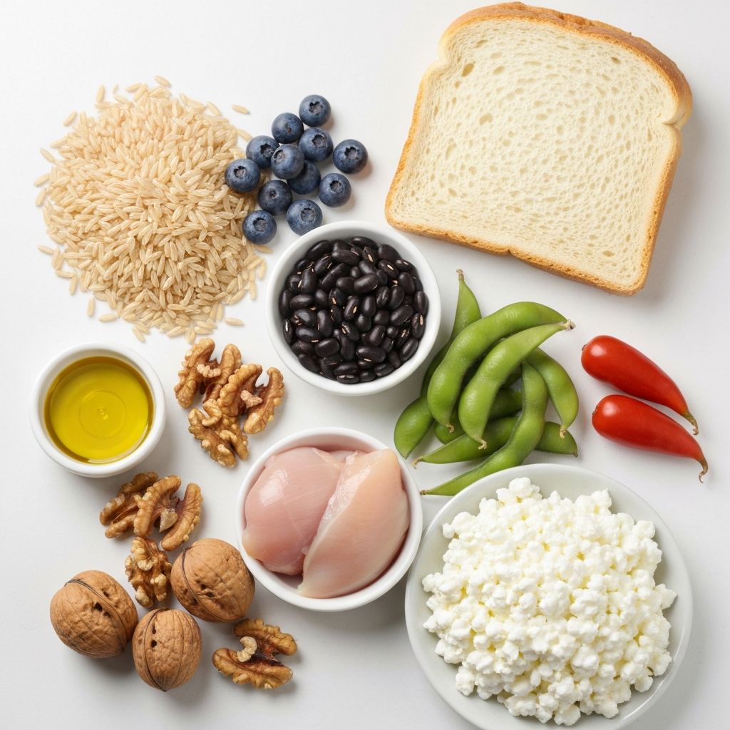 Different macronutrient food groups